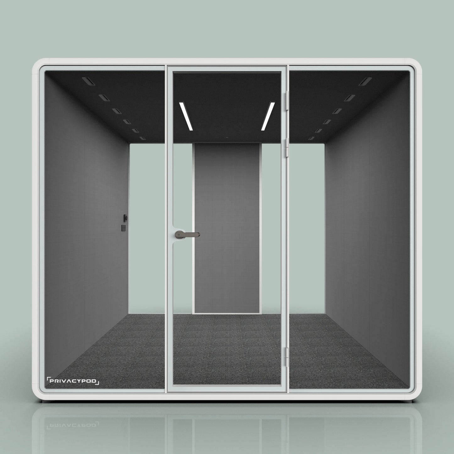 Partial Fabric Back Wall