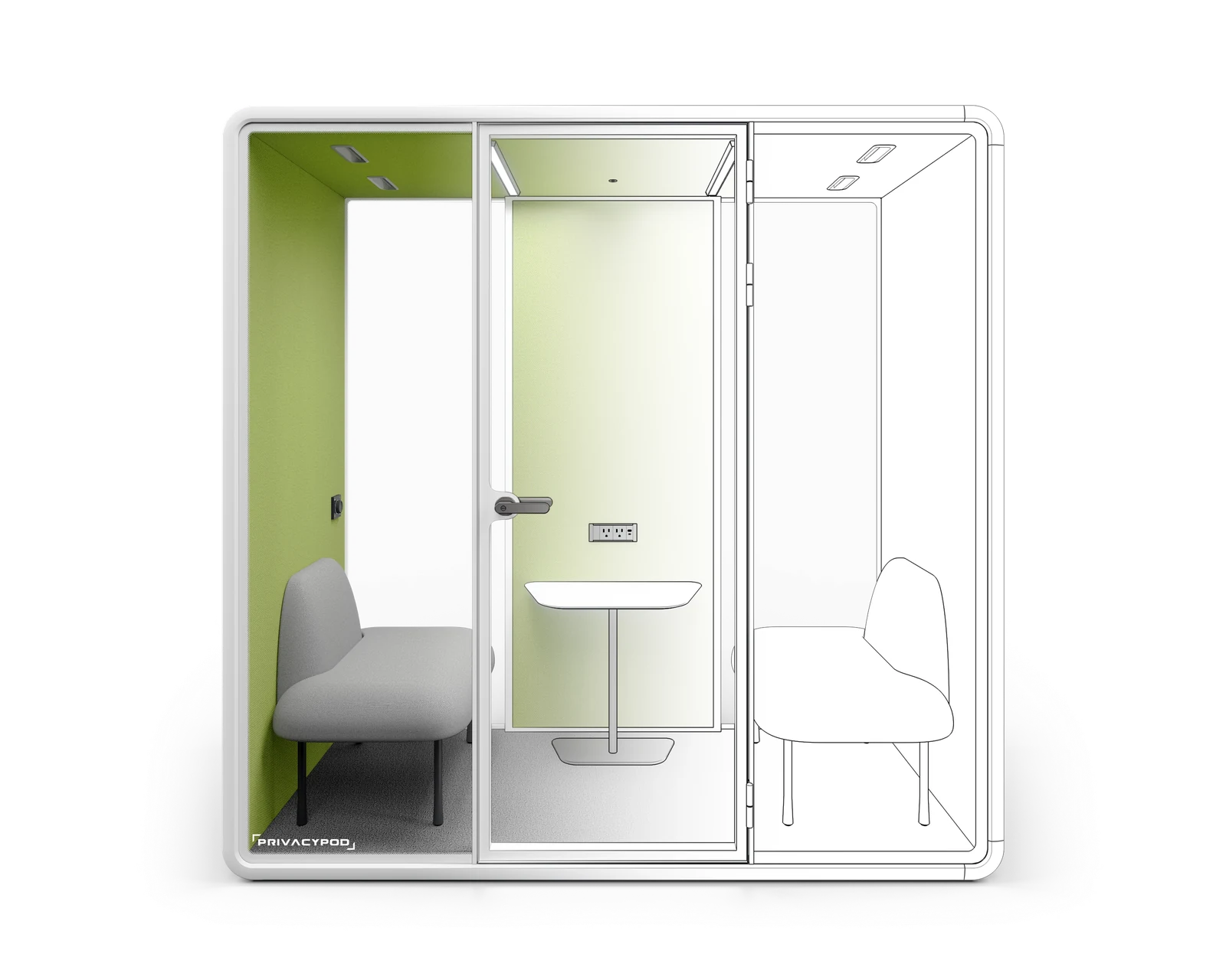 SL Pod cutaway showing the standard equipment