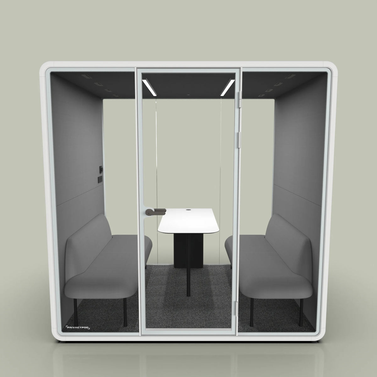 Supporting Pod 4 Person Office Pod | Soundproof Conference Pod | PrivacyPod
