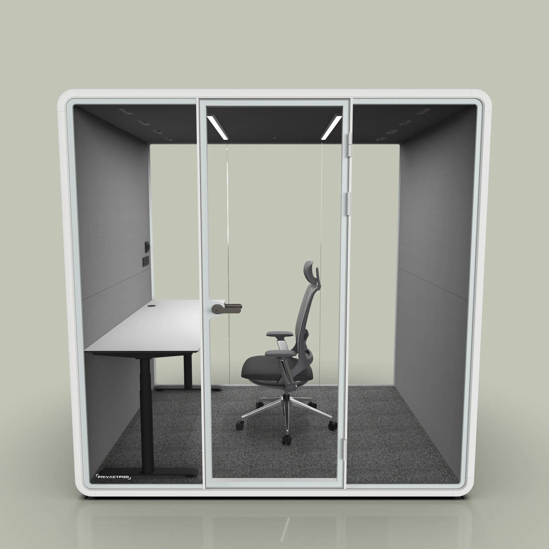 Swivel Chair Isolation Pod Chair That Closes Person Meeting Pod