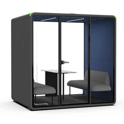 L Pod, Charcoal exterior with Cobalt interior