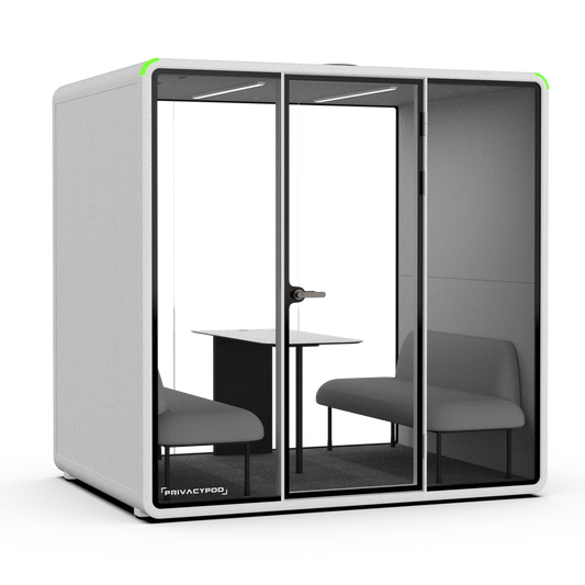 L Pod, White exterior with Ash interior