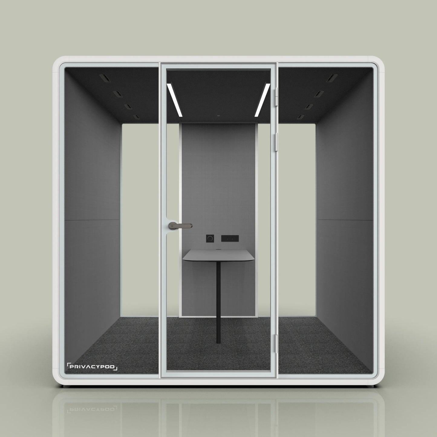 Partial Fabric Back Wall