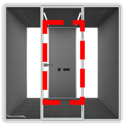 Partial Fabric Back Wall