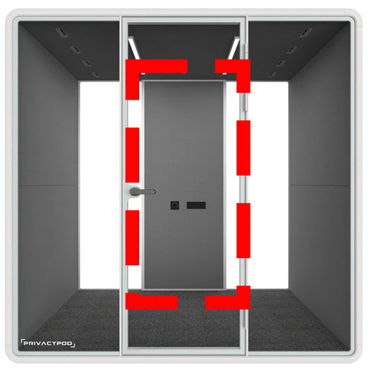 Partial Fabric Back Wall