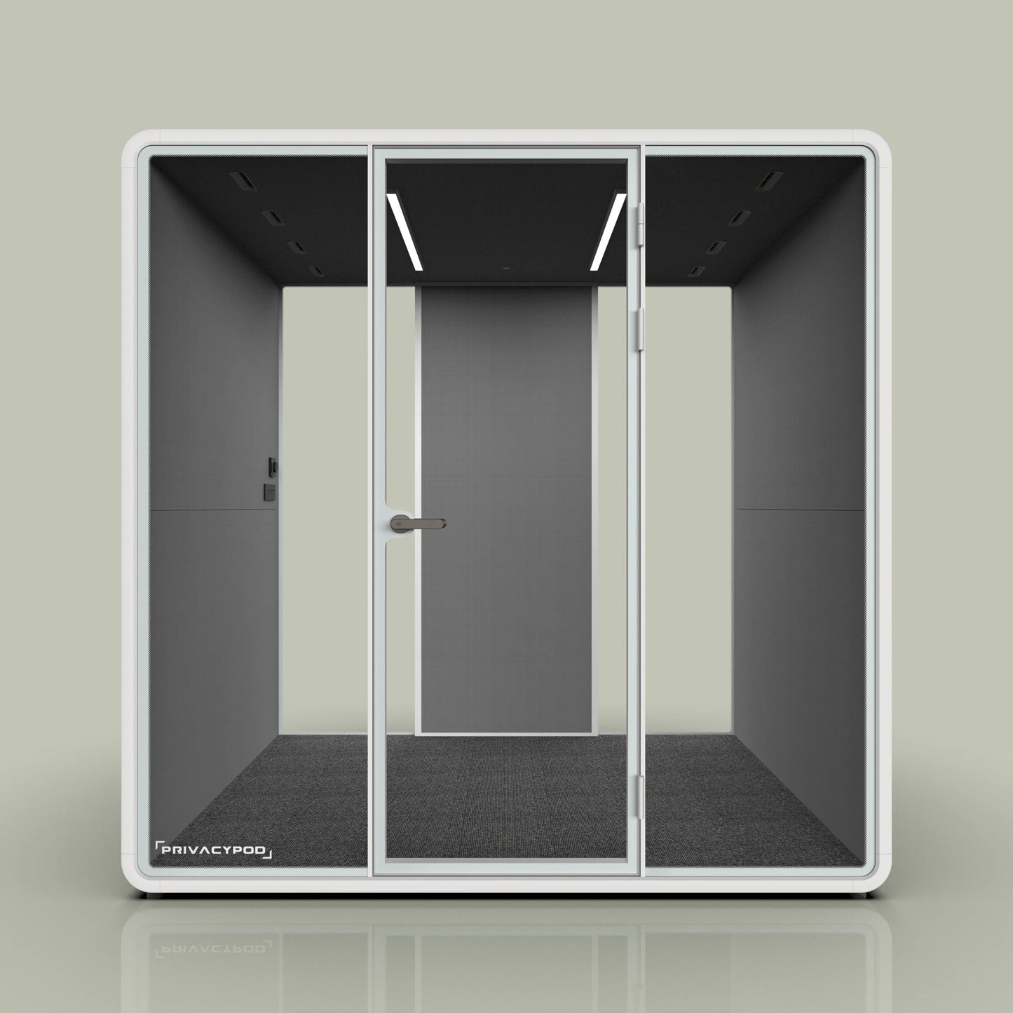 Partial Fabric Back Wall