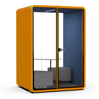 M Pod, Orange exterior with Cobalt interior