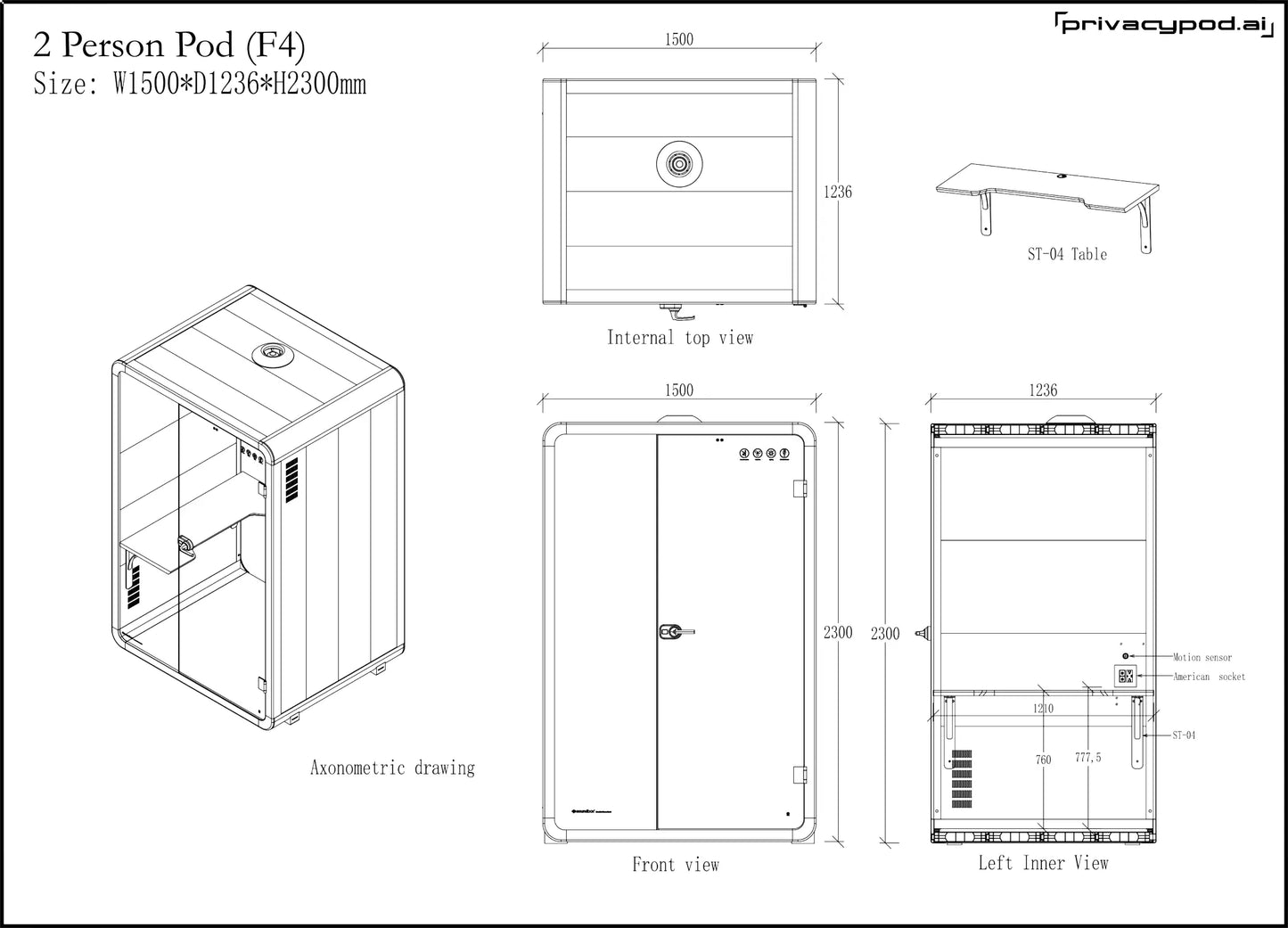 2 Person Pod | Modular Soundproof Office Pod | PrivacyPod