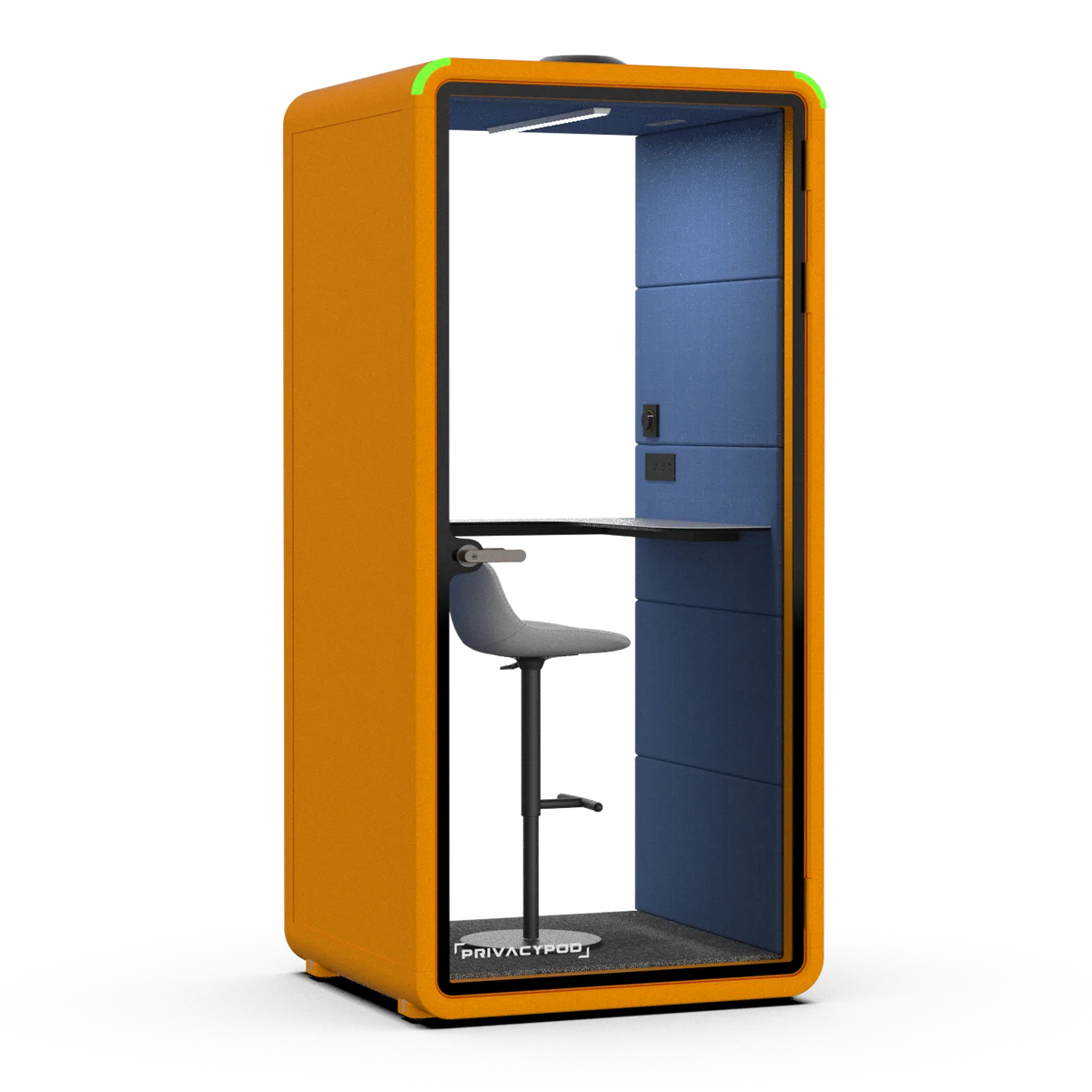 S Pod Plus, Orange exterior with Cobalt interior