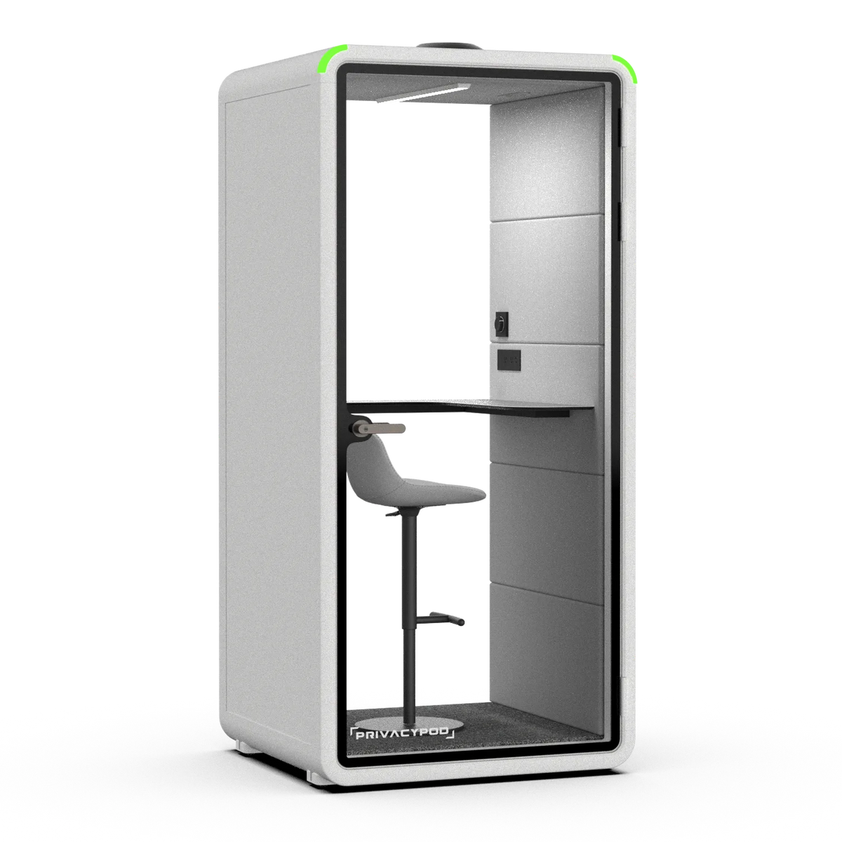 S Pod Plus, White exterior with Ash interior