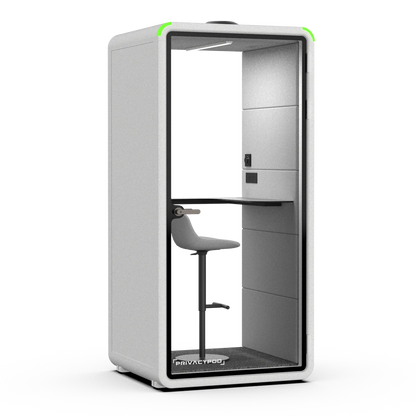 S Pod Plus, White exterior with Ash interior