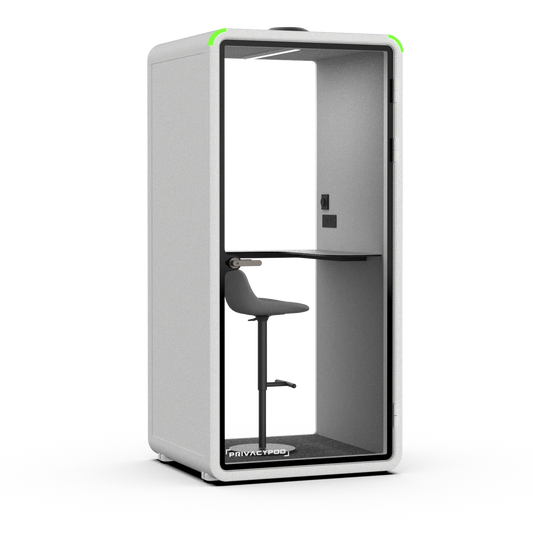 S Pod, White exterior with Ash interior