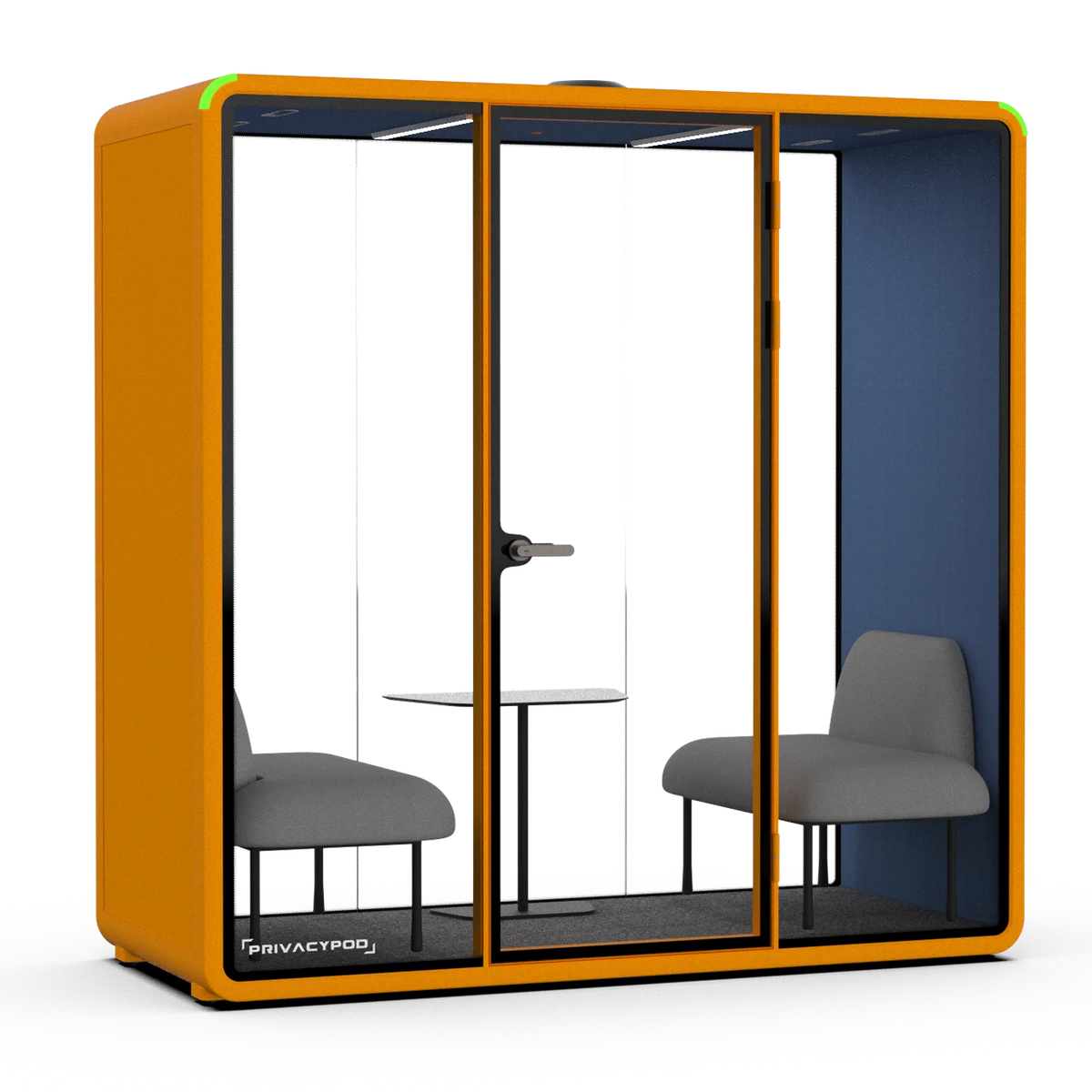 SL Pod, Orange exterior with Cobalt interior