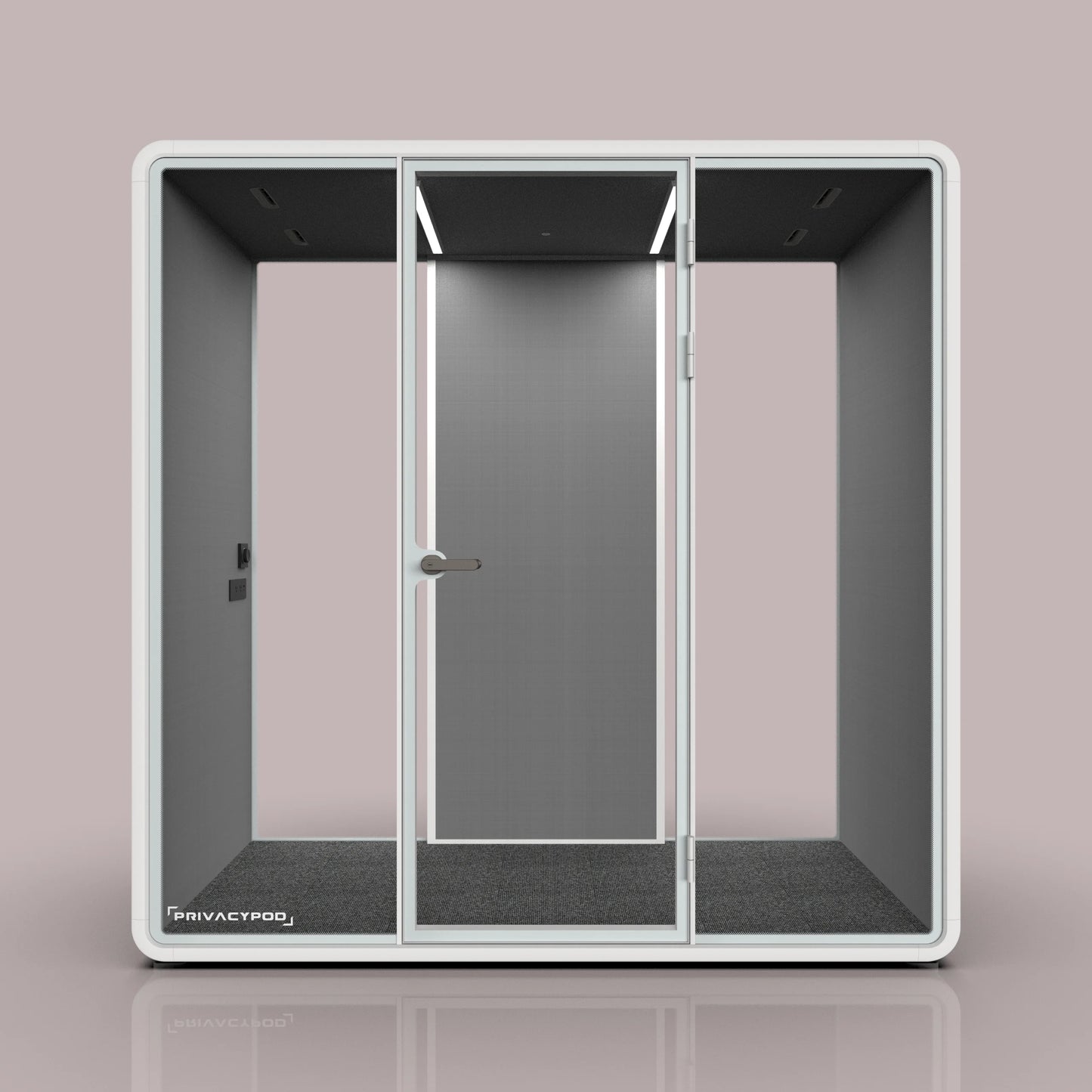 Partial Fabric Back Wall