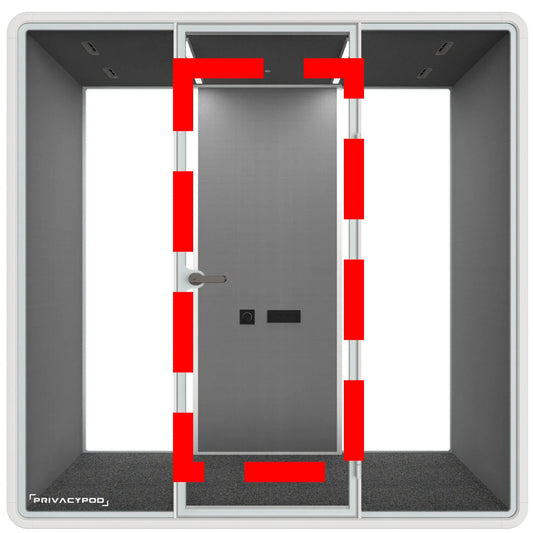 Partial Fabric Back Wall