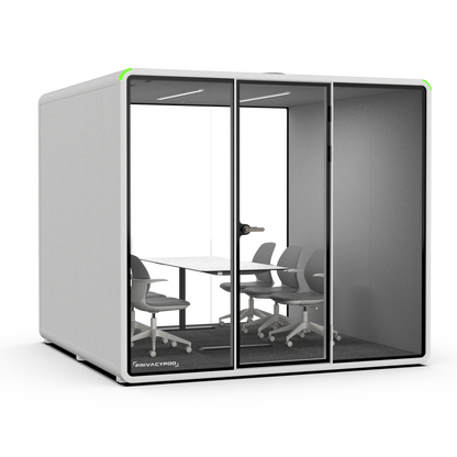 XL Pod, White exterior with Ash interior