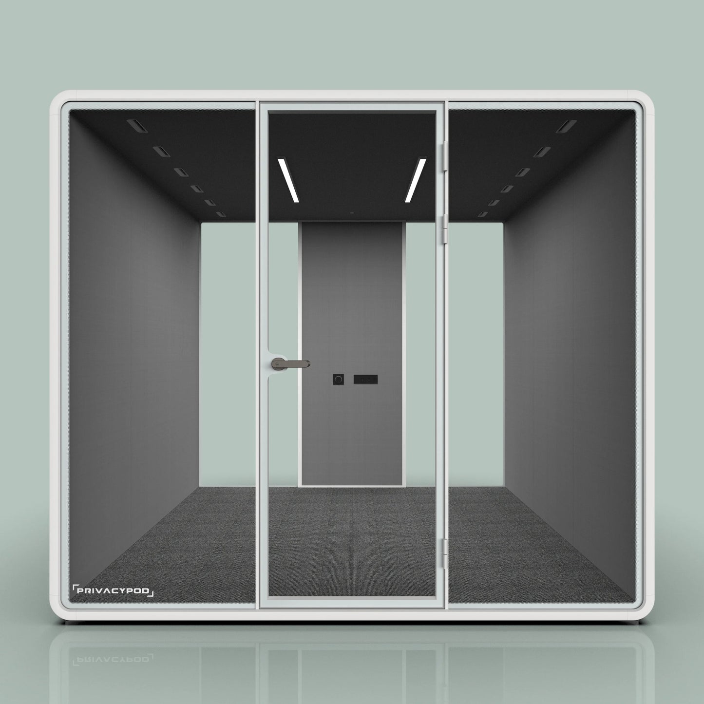 Partial Fabric Back Wall