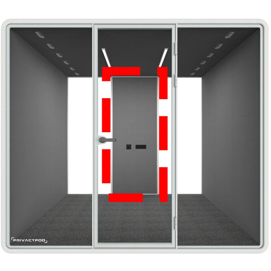 Partial Fabric Back Wall