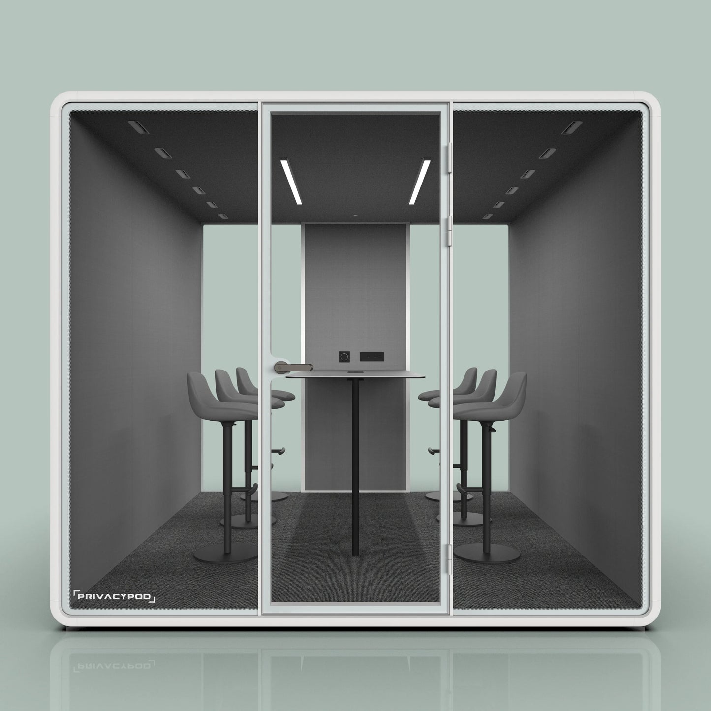 Partial Fabric Back Wall