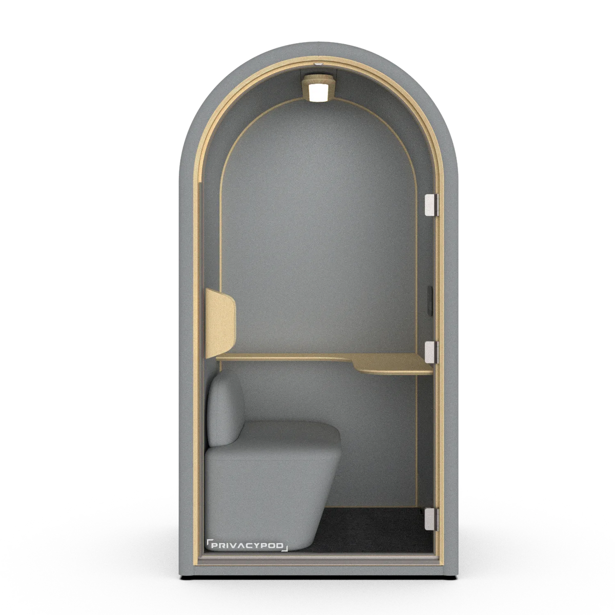 PrivacyPod Arc S Pod with full solid back wall