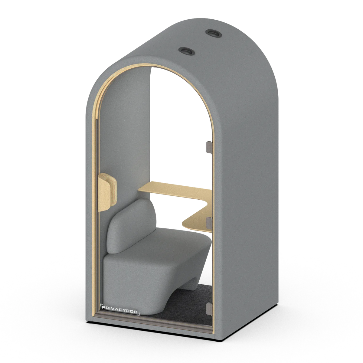 PrivacyPod Arc S Pod orthographic view