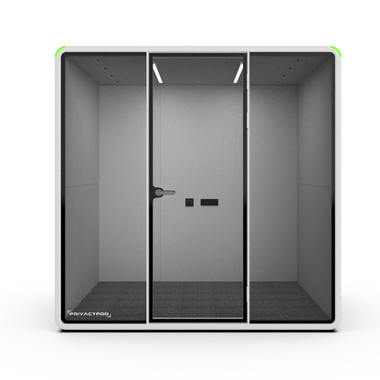 PrivacyPod L Pod with full solid back wall