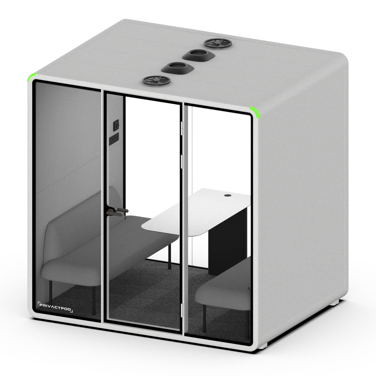 PrivacyPod L Pod orthographic view