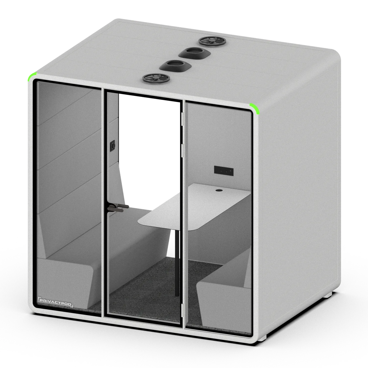 PrivacyPod L Pod Plus orthographic view