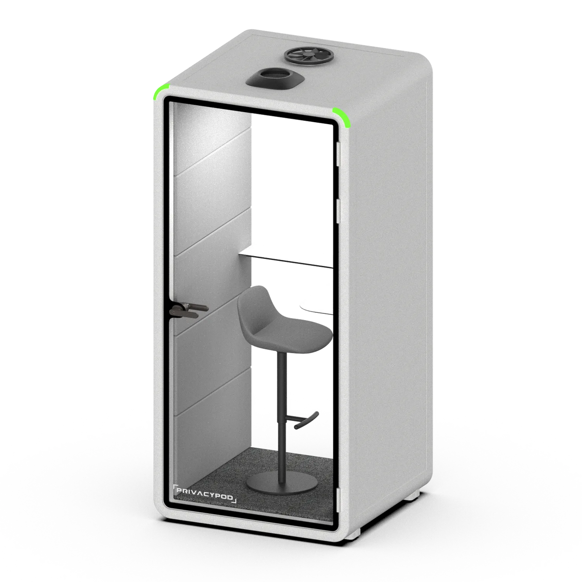 PrivacyPod S Pod Plus orthographic view