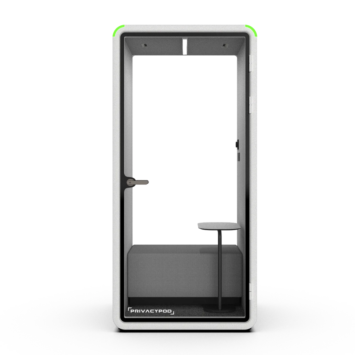 PrivacyPod S Pod with square bench and side table