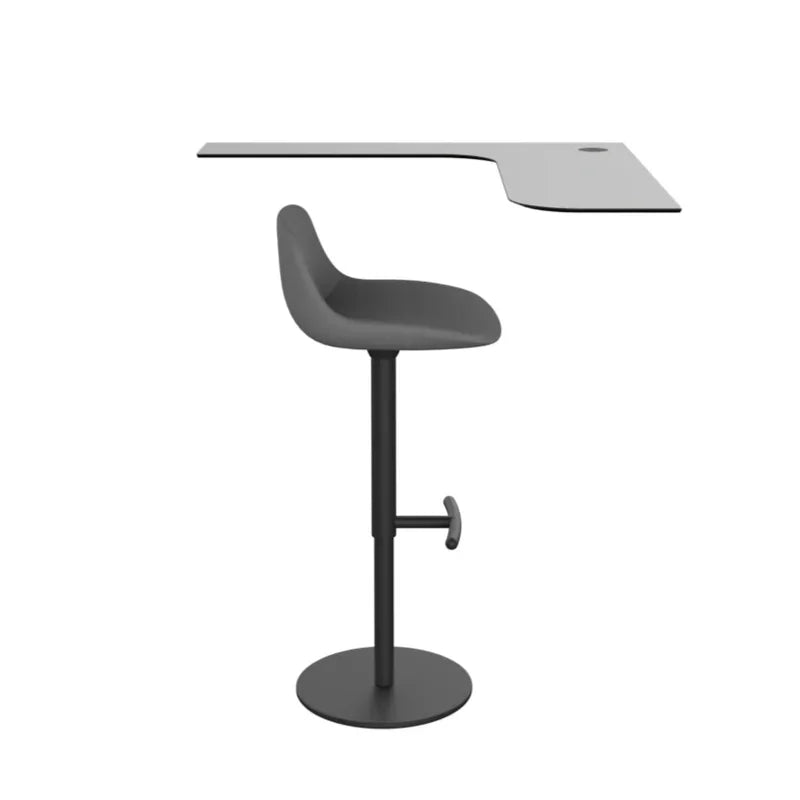 Stool & L-Shaped Table