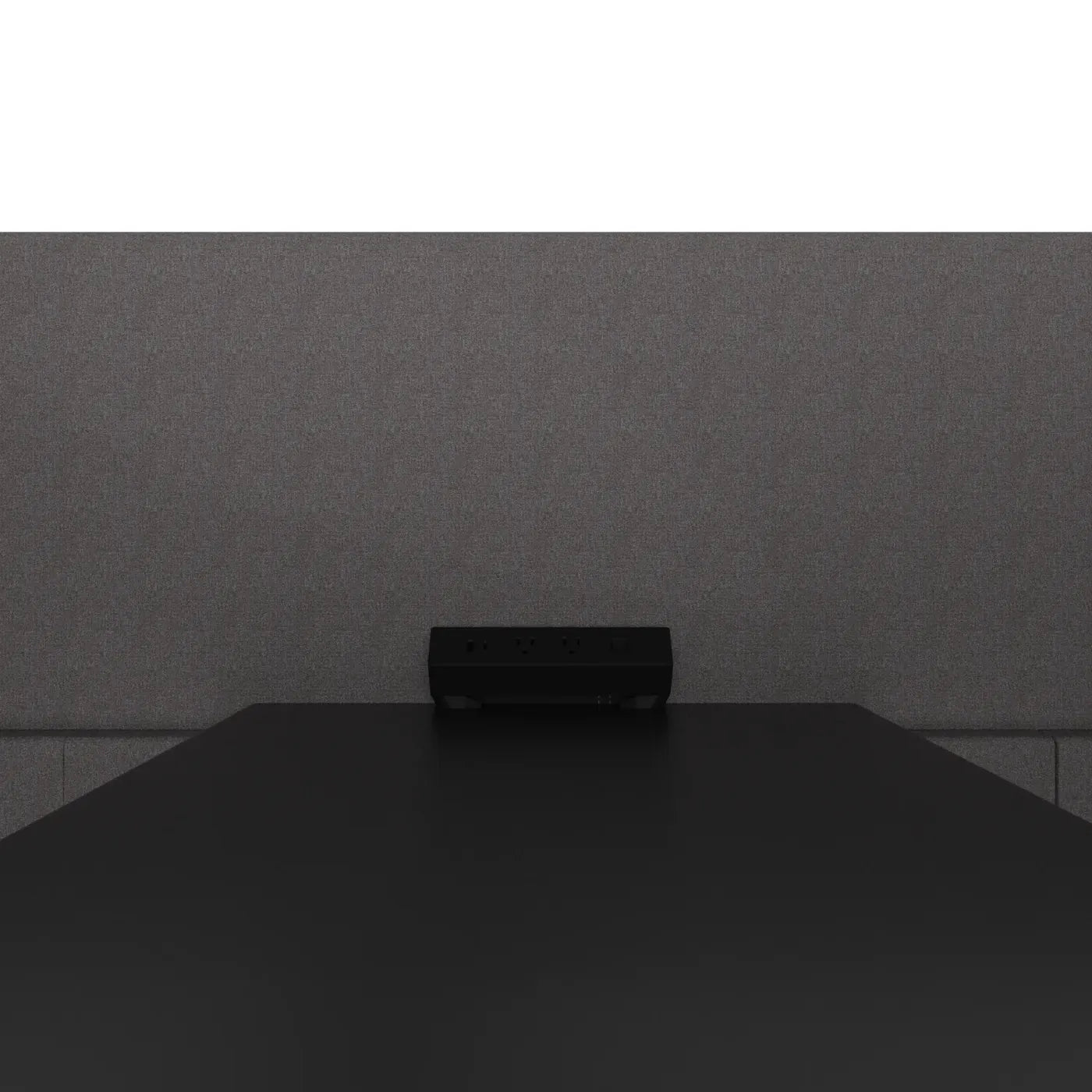 Laptops charge at the table