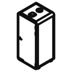 Isometric line drawing of the S Pod